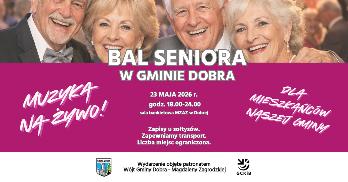 Bal Seniora w Gminie Dobra – wieczór pełen radości, muzyki i wspólnych chwil