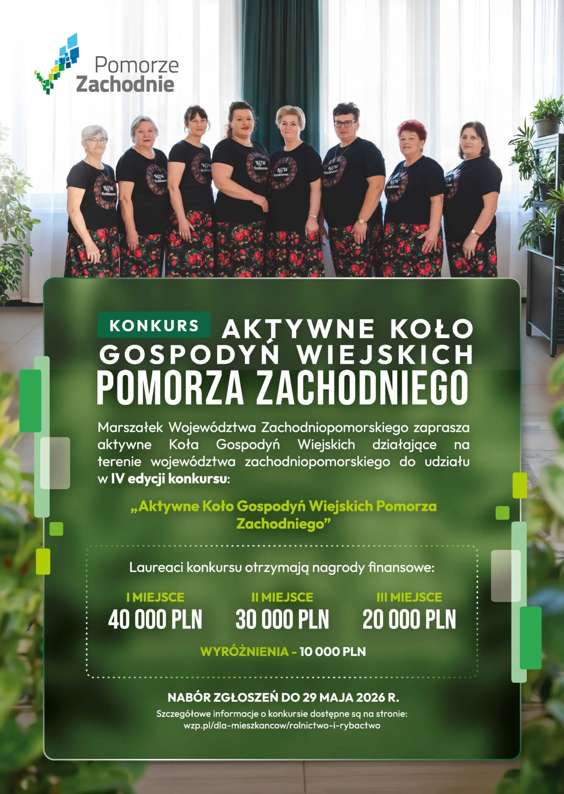 Konkurs "Aktywne Koło Gospodyń Wiejskich Pomorza Zachodniego 2026" – ruszył nabór zgłoszeń