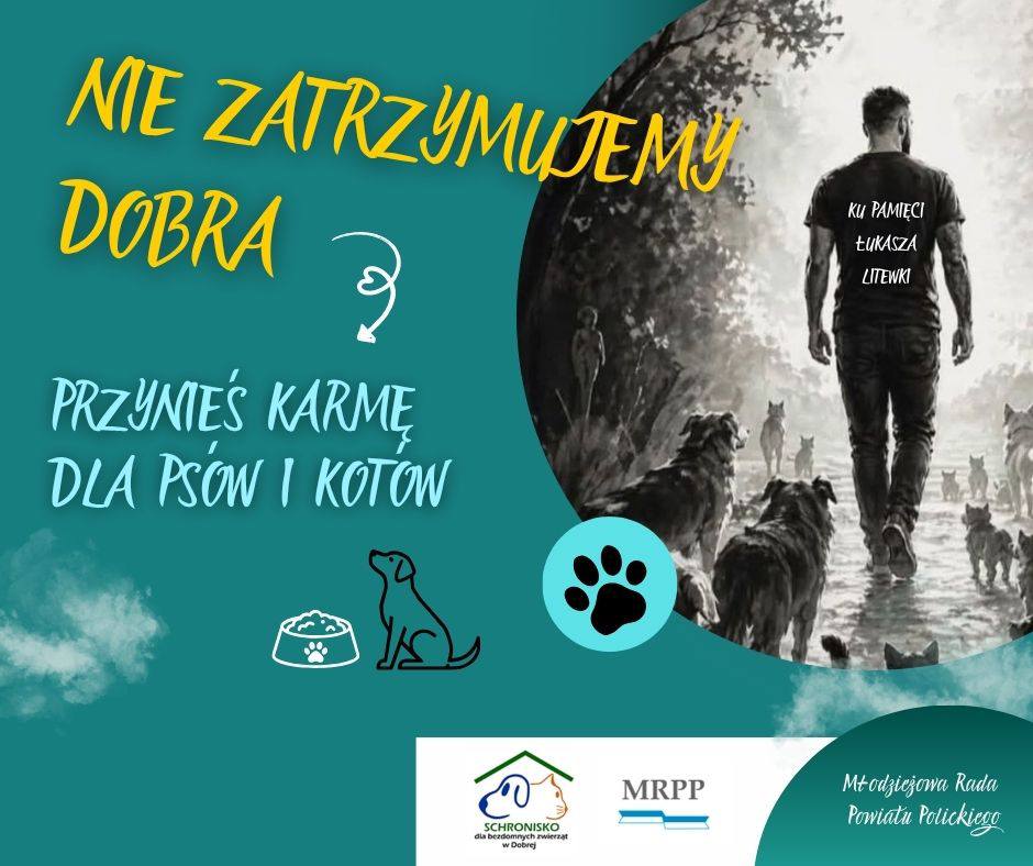 Nie zatrzymujemy dobra - rusza wyjątkowa akcja pomocy dla zwierząt w Dobrej