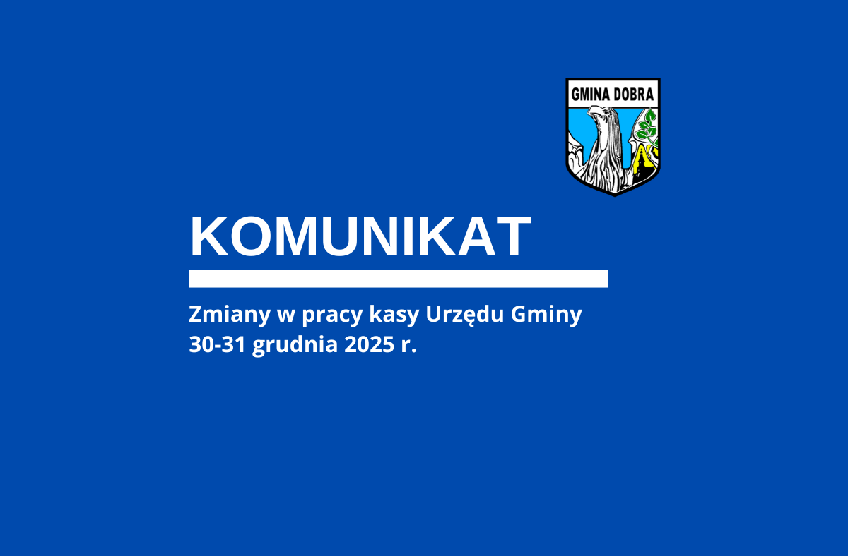 Nieczynna kasa Urzędu Gminy