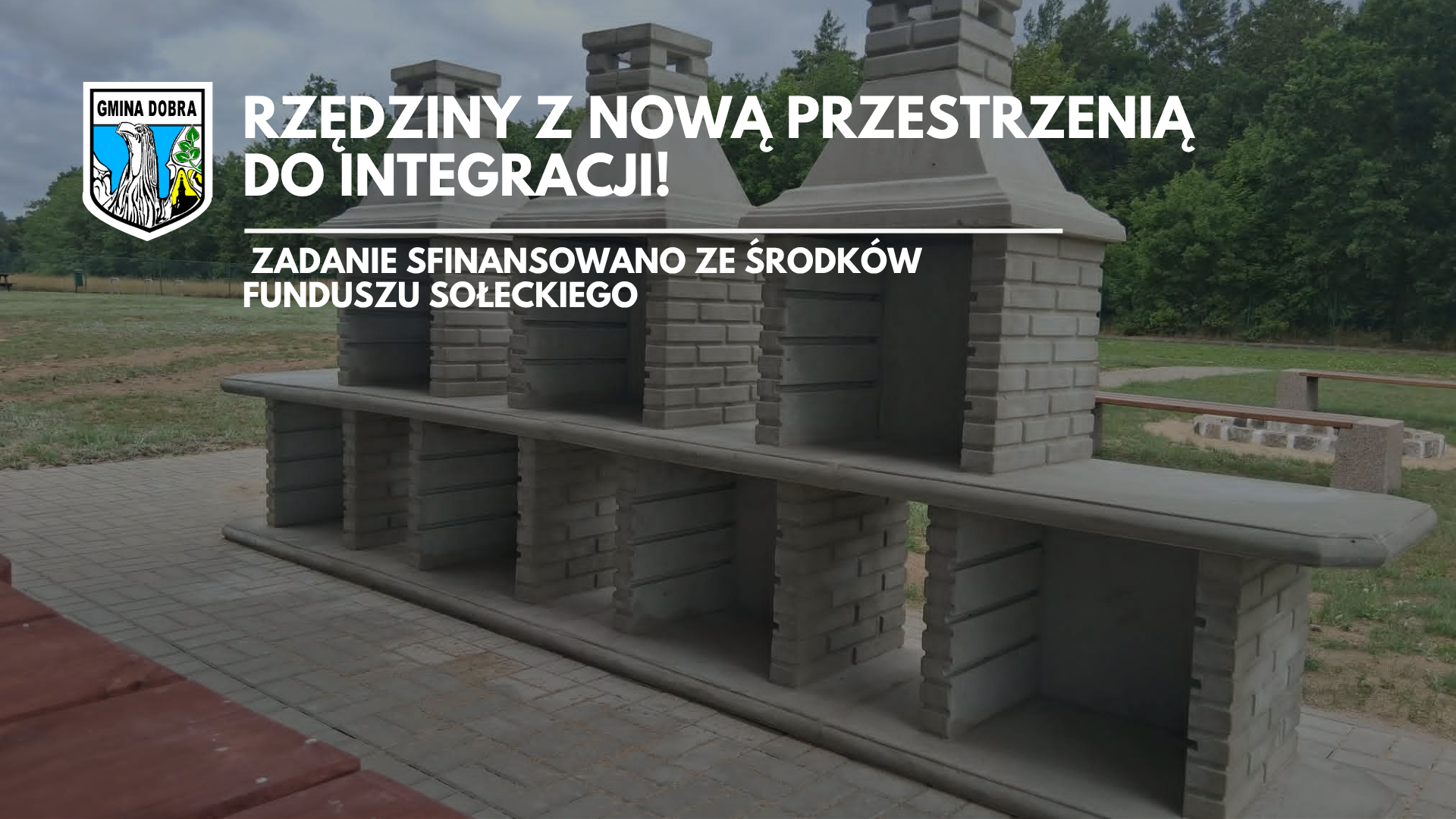Nowy grill na boisku w Rzędzinach - inwestycja w ramach funduszu sołeckiego