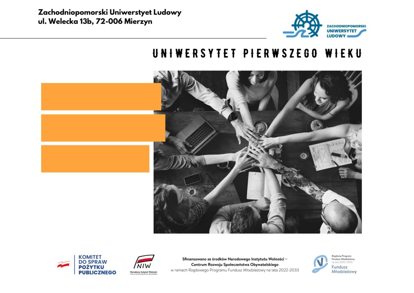 Ostatnie wolne miejsca na kursach weekendowych Uniwersytetu Pierwszego Wieku!