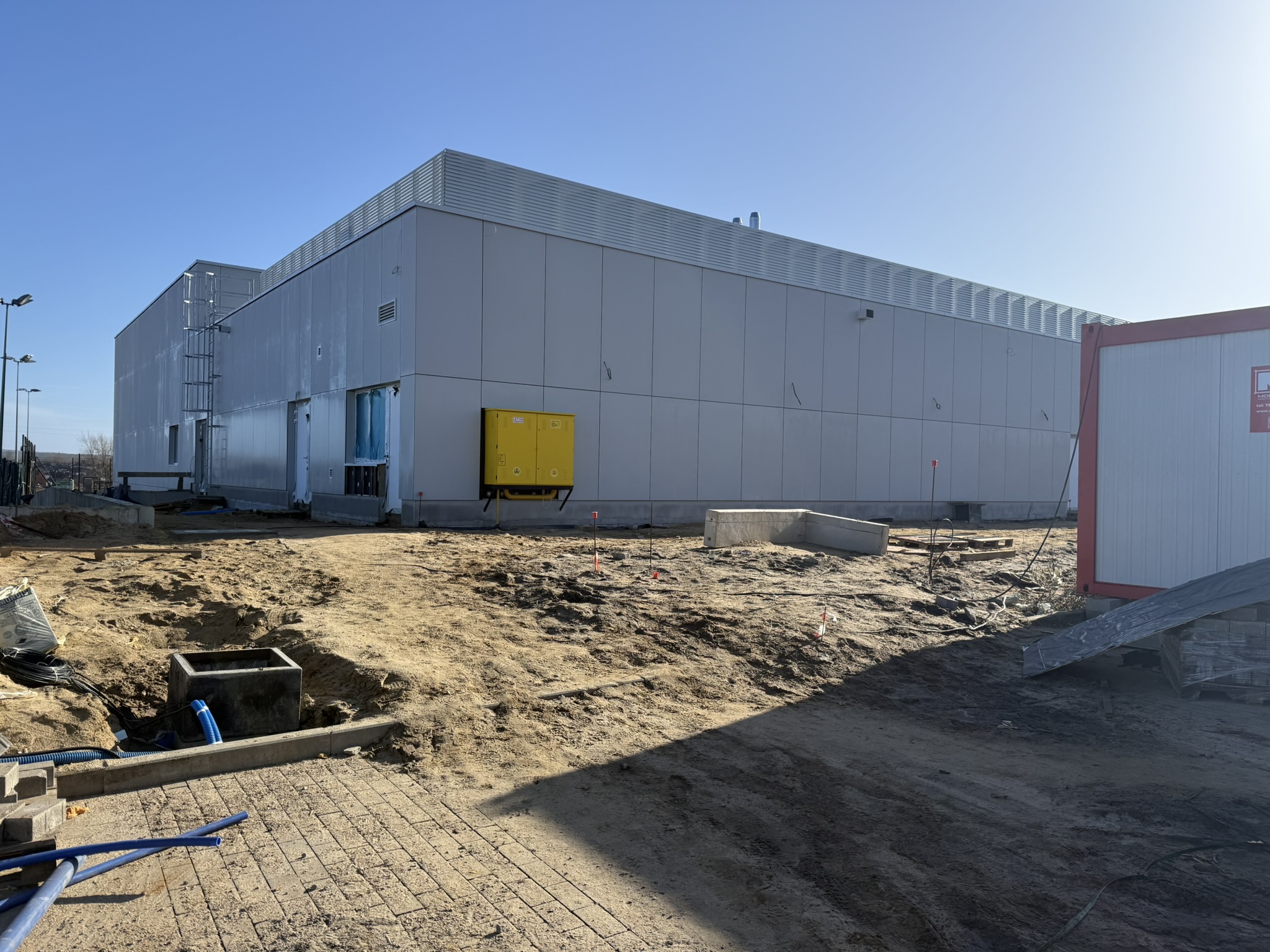 Postęp prac przy budowie basenu w Bezrzeczu