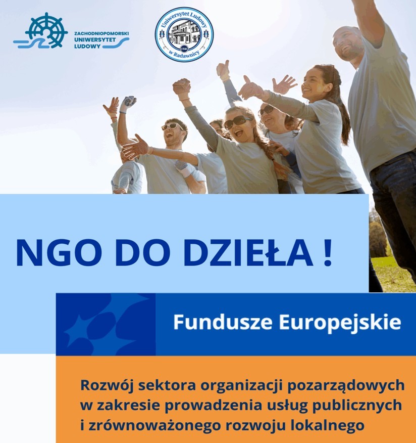 Rekrutacja do projektu  „NGO do dzieła! Rozwój sektora organizacji pozarządowych w zakresie prowadzenia usług publicznych i zrównoważonego rozwoju lokalnego”.