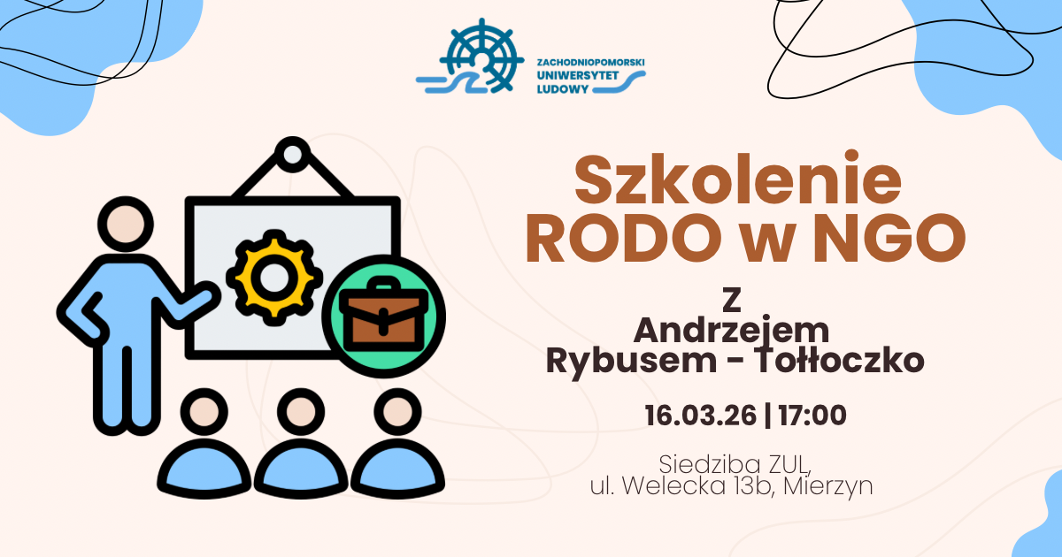 RODO w NGO – Bezpłatne szkolenie z ekspertem z Warszawy!