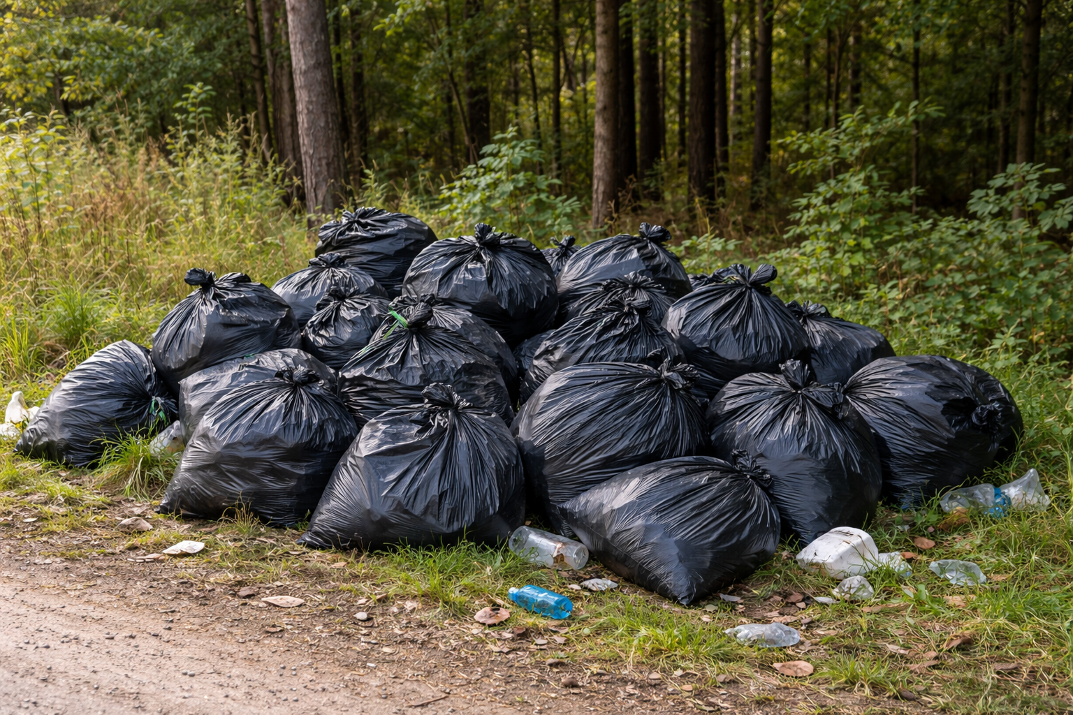 porzucone odpady - zdjęcie przykładowe