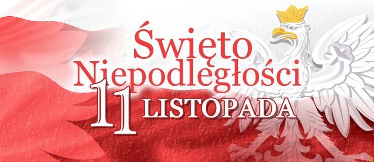 Grafika z napisem 11 listopada Święto Niepodległości