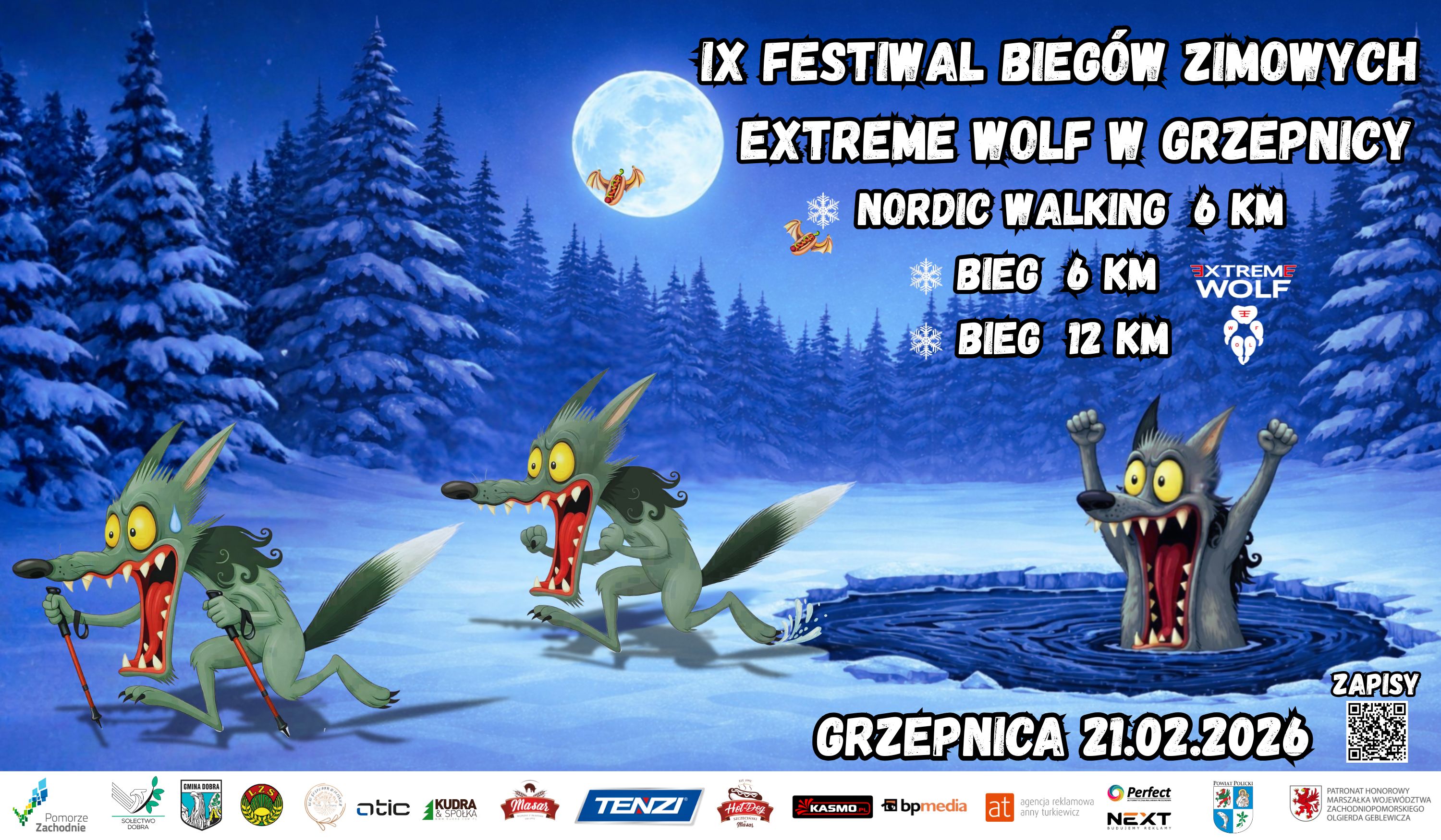 IX Festiwal Biegów Zimowych ExtremE Wolf w Grzepnicy