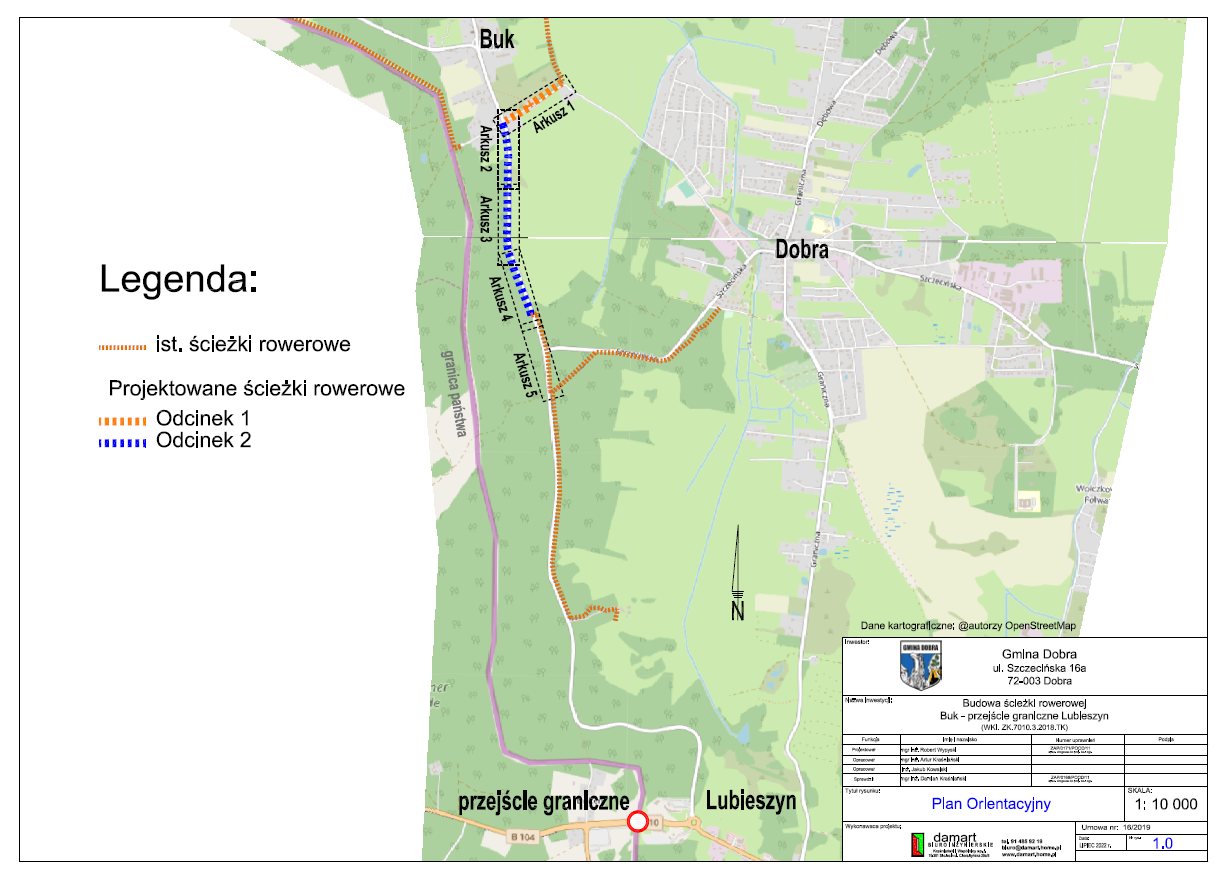 Budowa ścieżki rowerowej Buk przejście graniczne – Lubieszyn