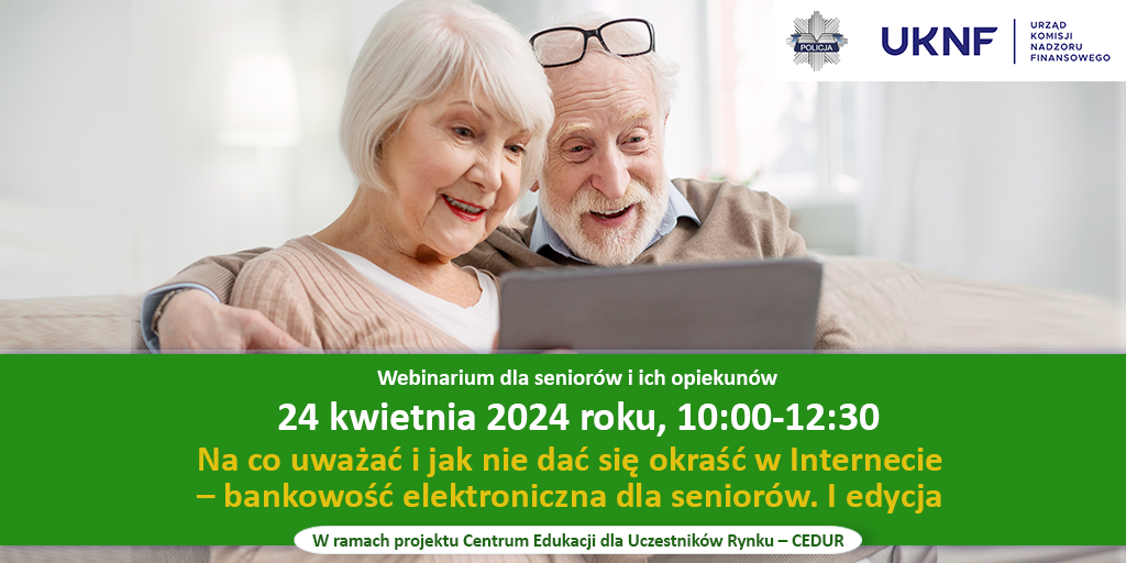 Webinarium dla Seniorów i ich opiekunów