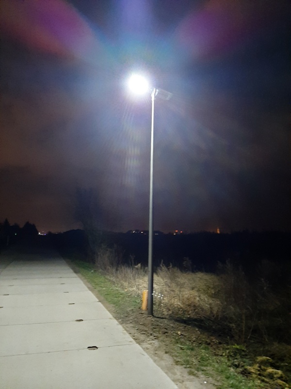 Testy nowych lamp solarnych w Mierzynie