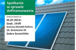 Spotkanie informacyjne w sprawie odnawialnych źródeł energii