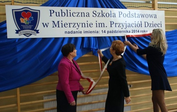 Nadanie imienia Publicznej Szkole Podstawowej w Mierzynie 