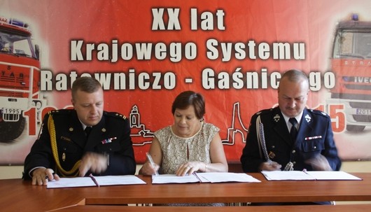 Podpisanie porozumienia Krajowego Systemu Ratowniczo-Gaśniczego