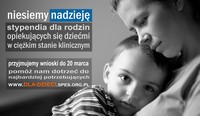 Program Pomocy Dzieciom - stypendia dla dzieci w ciężkim stanie klinicznym