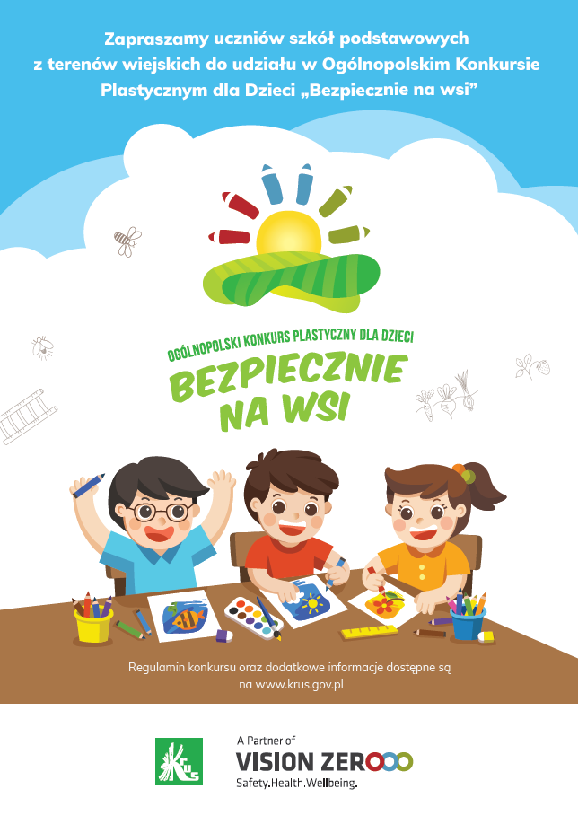 Ogólnopolski konkurs plastyczny dla dzieci "Bezpiecznie na wsi"