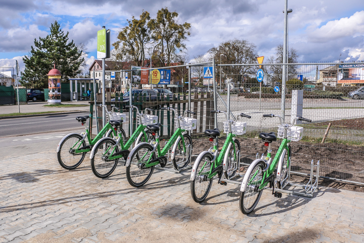 Nowa stacja rowerowa w Dobrej
